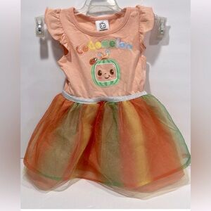 CoComelon Infant Baby Girls Tulle Dress 18 Months